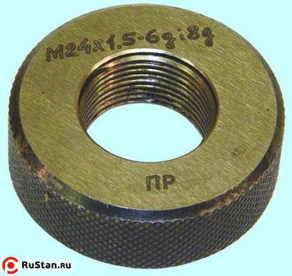Кольцо резьбовое М12,0х0,75 НЕ 6g фото №1