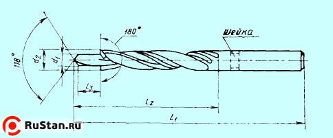 Сверло М14 (D16,0 и d12,0) 180° ц/х Р6М5 "CNIC" фото №1