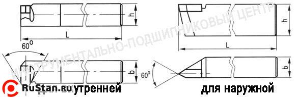 Резец Резьбовой 16х16х170 Т5К10 для внутренней резьбы фото №1 Резец Резьбовой 16х16х170 Т5К10 для внутренней резьбы фото №1
