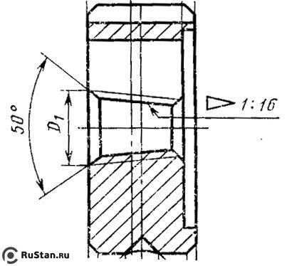 Плашка Трубная коническая   R  1 1/2", 11 ниток/дюйм, dнар.90мм "CNIC" фото №1