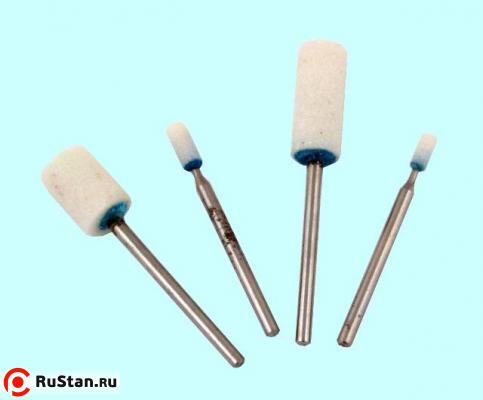 Головка абразивная 10х25х3 25А 16Н СТ с хвостовиком фото №1 Головка абразивная 10х25х3 25А 16Н СТ с хвостовиком фото №1