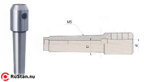 Патрон Фрезерный с хв-ком КМ4 (М16х2,0) для крепления инструмента с ц/хв d22мм (TY05A-6) "CNIC" фото №1