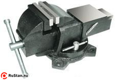 Тиски Слесарные 250 мм стальные поворотные массивные с наковальней (LT83010) фото №1