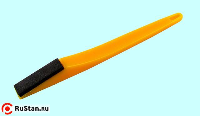 Брусок алмазный Тип 01 (плоский) 40х10х3х150 SSD-2(АС4) 125/100 100% В2-01, 5,28 карат с ручкой "CNIC" фото №1