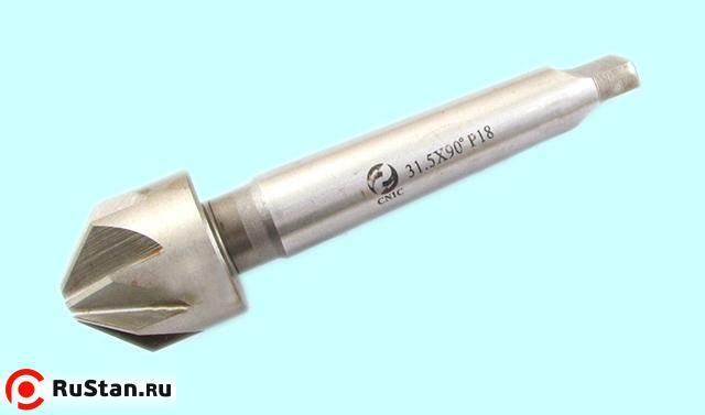 Зенковка d40,0х 35х150 конус 90° Р18 к/х Z=8 КМ3 DIN335B "CNIC" фото №1 Зенковка d40,0х 35х150 конус 90° Р18 к/х Z=8 КМ3 DIN335B "CNIC" фото №1