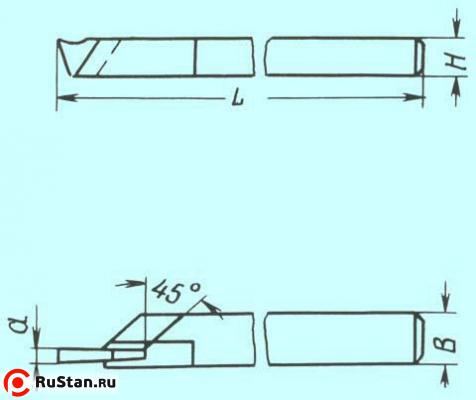 Резец Отрезной 20х12х120х4 Т15К6 фото №1