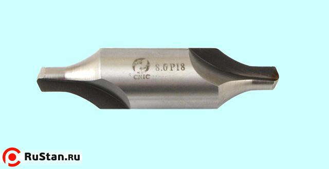 Сверло d  8,0х 20,0х80,0х21,2х25.0 центровочное Р18, двухстороннее, тип R (с дугообразующей) вышл. проф. "CNIC" фото №1