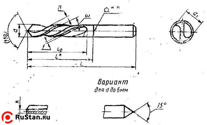 Сверло d  2,9 х16х 46  ц/х Р6АМ5  короткое левое с вышлифованным профилем ГОСТ 4010-77 "CNIC" фото №1