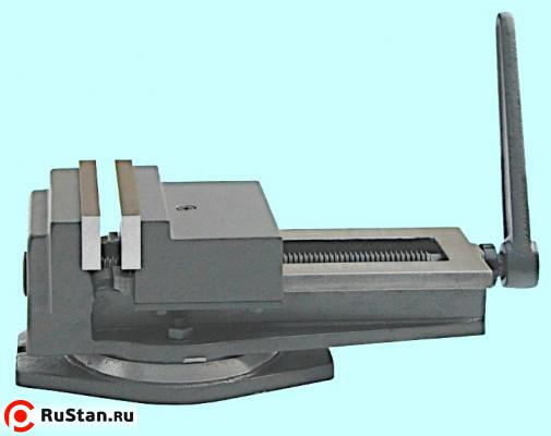 Тиски Станочные 320мм чугунные поворотные с открытым винтом, ход 360мм (QВ320) фото №1