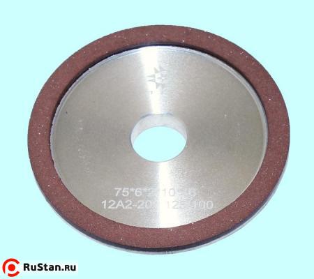 Круг алмазный 12А2-20град.(тарельчатый)  75х6х2х16  SSD-2(АС4) 125/100 100% В2-01 11,4кар. "TLX" фото №1
