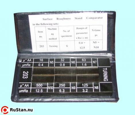 Набор образцов шероховатости поверх-ти из  6-ти шт, Ra 0.4-12.5мкм "TLX" фото №1