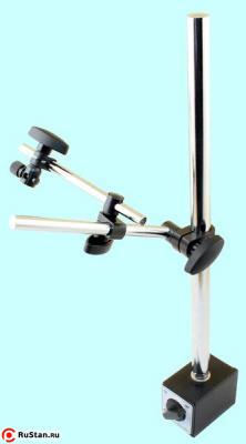 Штатив магн. с 2-х звенной консолью, стойка d20x400, консоли d12x220 и d10x160 (CZ-10DL) усилие отрыва 100кг "TLX" фото №1