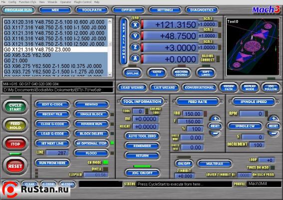ArtSoft Mach3 - программа для управлением ЧПУ станком фото №3 ArtSoft Mach3 - программа для управлением ЧПУ станком фото №3