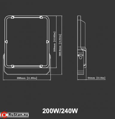 Прожектор промышленный светодиодный LED FL-200W фото №6 LED FL-200W фото №6
