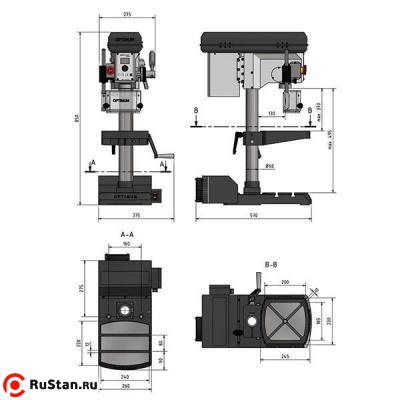 Станок сверлильный резьбонарезной настольный OPTIdrill DX17V фото №4 OPTIdrill DX17V фото №4