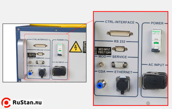 Разьемы Raycus RFL-C1000 фото №4 Разьемы Raycus RFL-C1000 фото №4