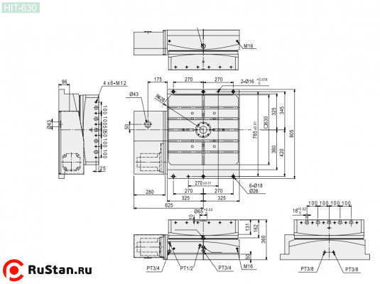 Размеры стола HIT-630 фото №2 Размеры стола HIT-630 фото №2