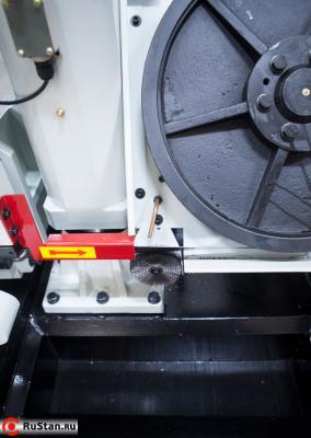 Шкив станка и предохранительный датчик при поднятой крышке рамы фото №2 Stalex BS-5030 фото №2