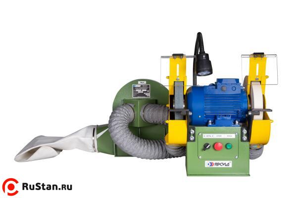 Вид спереди. Станок точильно-шлифовальный ТШ 1.25 с пылесосом ПП-750/У фото №2 Вид спереди. Станок точильно-шлифовальный ТШ 1.25 с пылесосом ПП-750/У фото №2