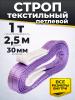 Строп текстильный TOR СТП 1,0 т 2,5 м 30 мм (6:1) миниатюра №2
