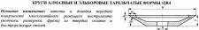 Круг алмазный 12R4 (тарельчатый) 100х3х2х10х32 АС4  80/63 100% В2-01 9,5 карат