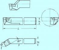 Резец Расточной 12х12х135 Т5К10 для сквозных отверстий