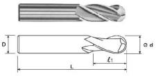 Фреза Концевая радиусная d 6,0х13х57 ц/х Р6АМ5 Z=4 dхв.6мм 