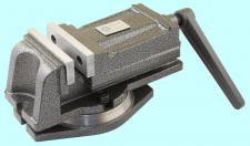 Тиски Станочные 100мм чугунные поворотные с закрытым винтом, ход губок 75мм QH100 