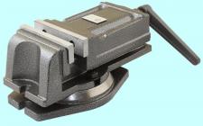 Тиски Станочные 125мм чугунные поворотные с закрытым винтом, ход губок 95мм QH125 